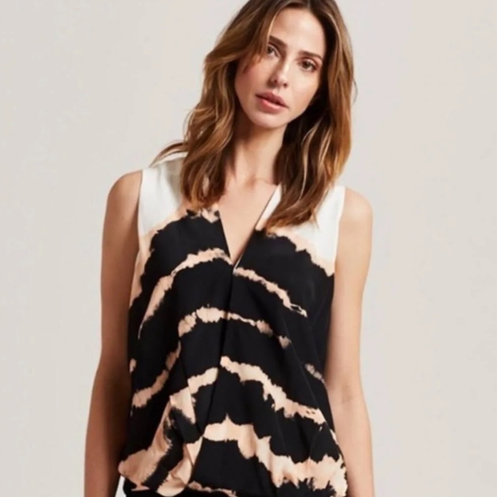 Marie Oliver Sutton Surplice Silk Tie‎ Dye Top